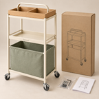 Zenvarel™ CarryFlow Laundry Cleaning Cart