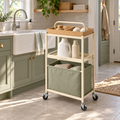 Zenvarel™ CarryFlow Laundry Cleaning Cart