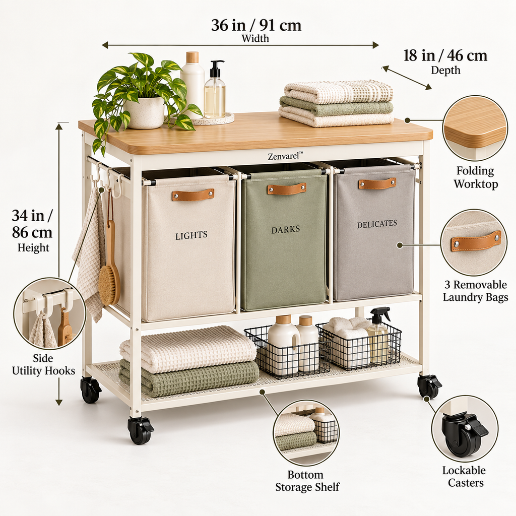 Zenvarel™ SortTop Laundry Workstation
