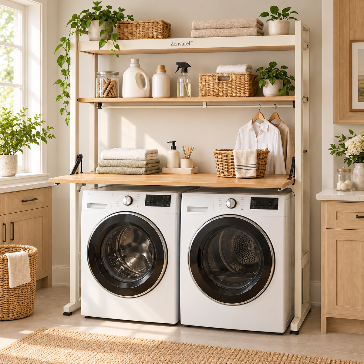 Zenvarel™ BridgeFold Over-Washer Laundry Organizer
