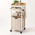Zenvarel™ SlimGap Rolling Laundry Tower