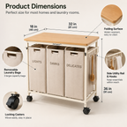 Zenvarel™ SortFold Laundry Workstation
