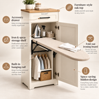 Zenvarel™ PressMate Ironing Station Cabinet