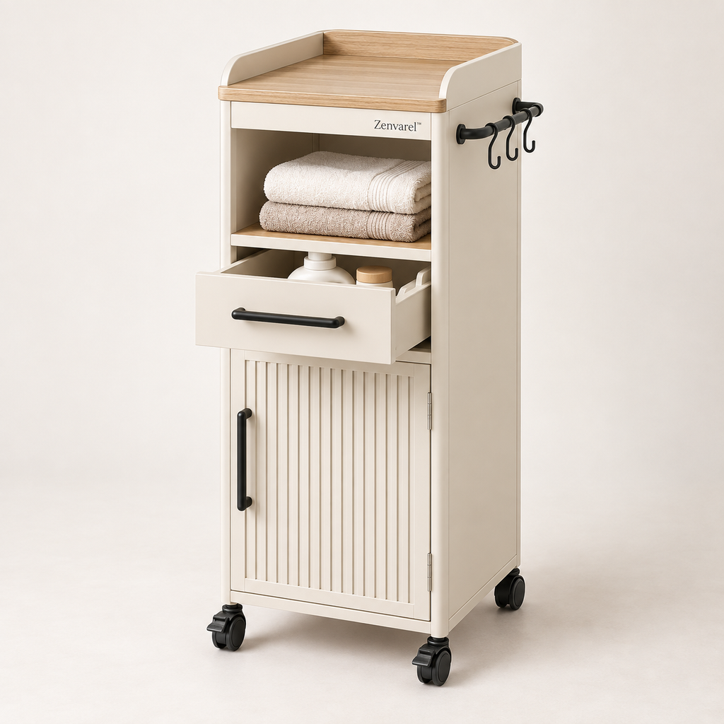 Zenvarel™ Compact Laundry Side Cabinet