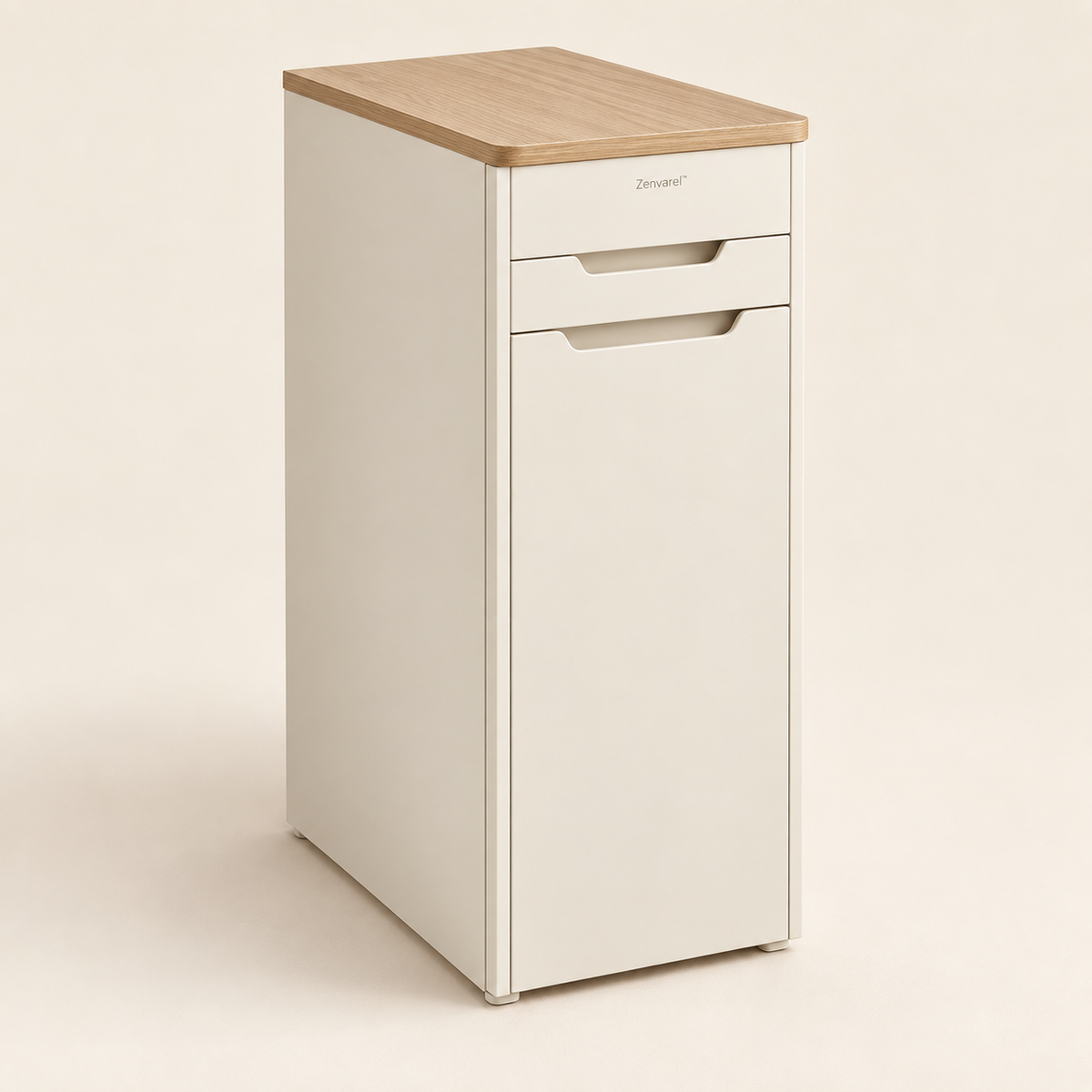 Zenvarel™ NookSort Compact Laundry Side Cabinet