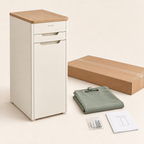 Zenvarel™ NookSort Compact Laundry Side Cabinet