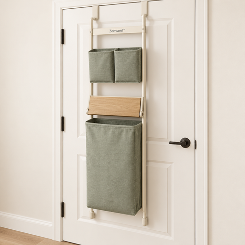 Zenvarel™ DoorNest Door-Mount Laundry Organizer