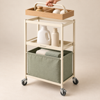 Zenvarel™ CarryFlow Laundry Cleaning Cart