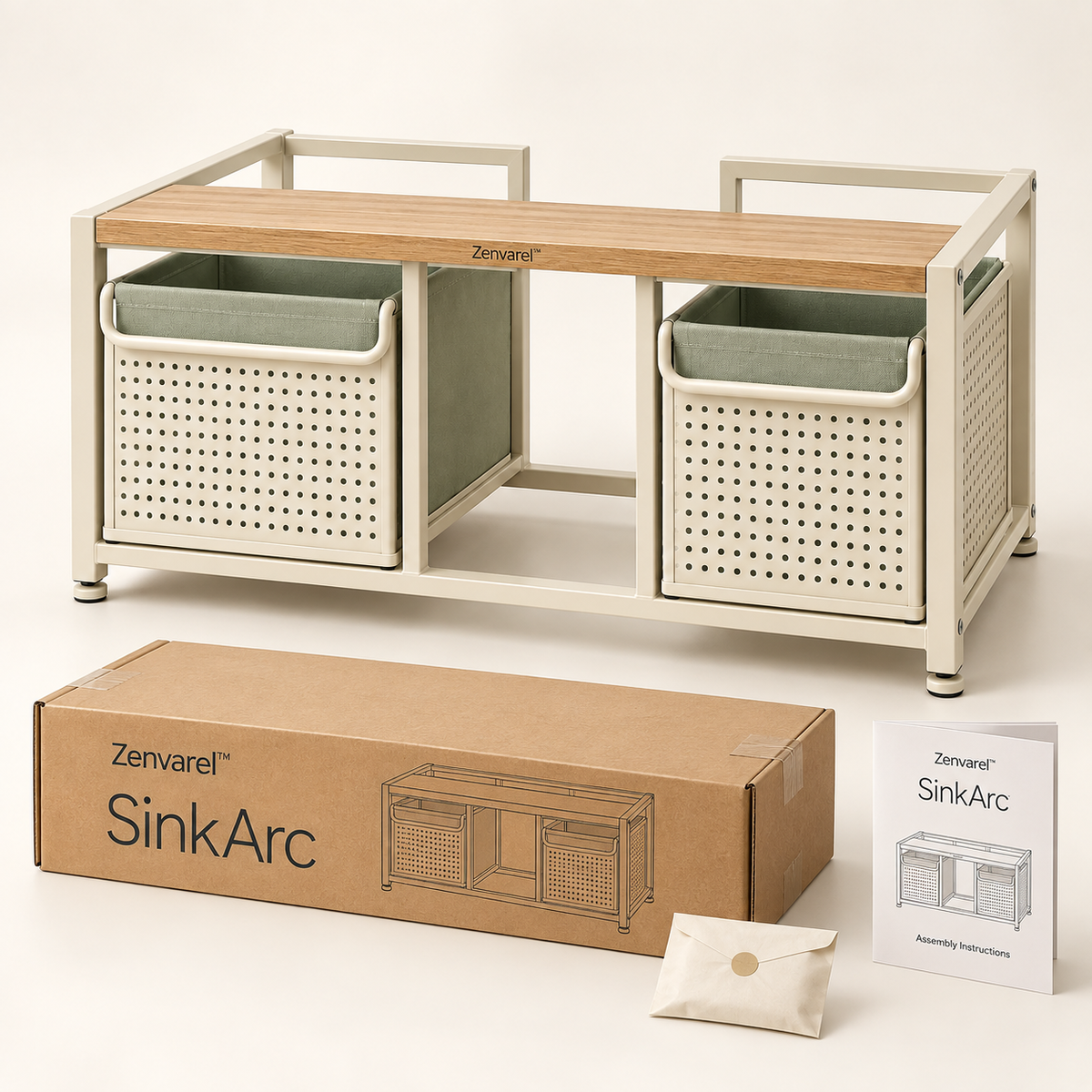Zenvarel™ SinkArc Under-Sink Laundry Station